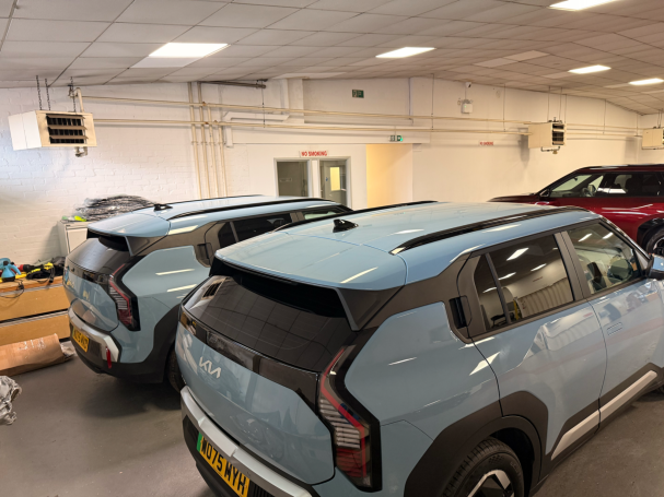 midnight 18% tint on this kia for Wessex garage in Bristol, Easton