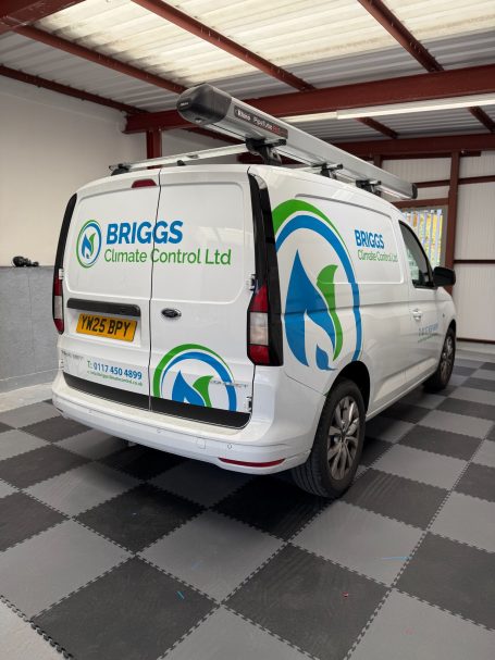sign graphics installed for briggs climate control ltd, Winterbourne 