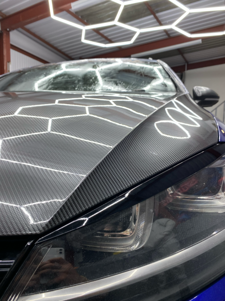 PPF carbon fibre bonnet wrap for extra protection and style